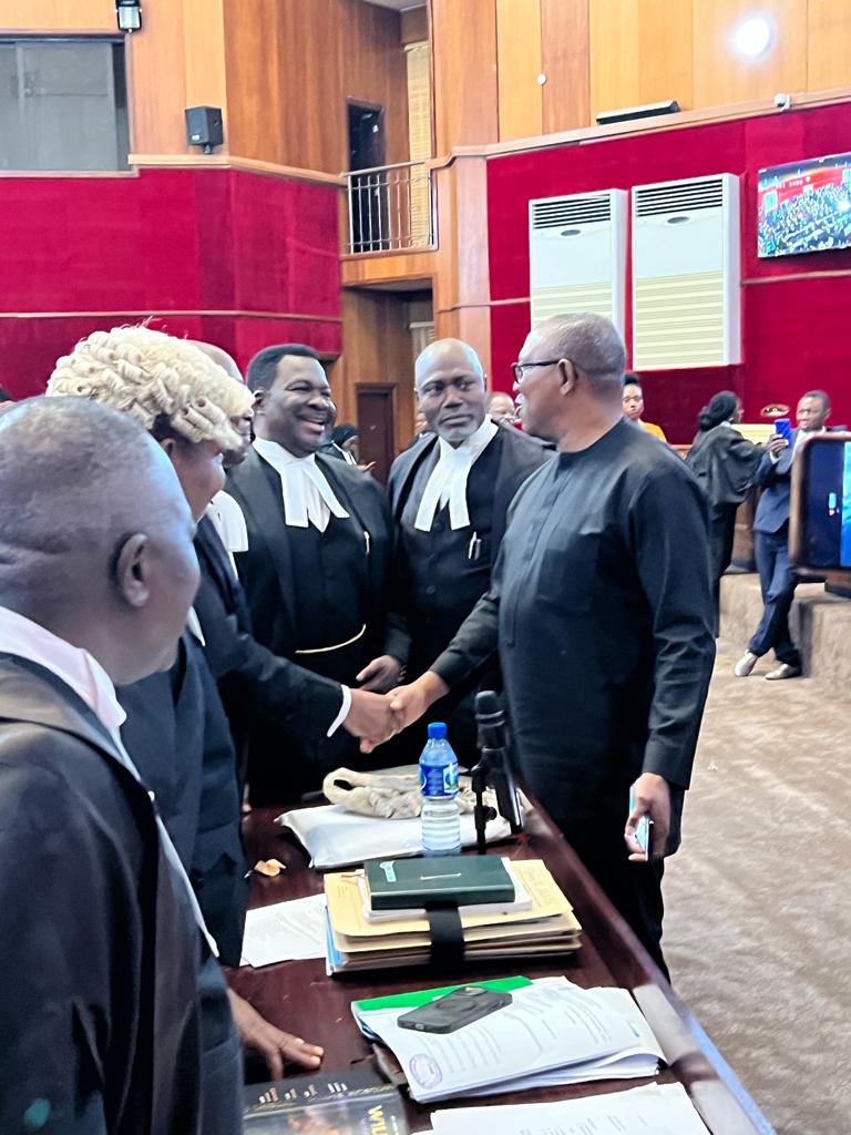 Peter Obi Arrives Tribunal