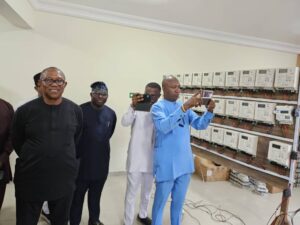 Peter Obi inaugurating Aba Power Plant